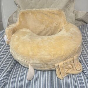 Plush yellow Nursing Pillow / wheel chair safety pillow